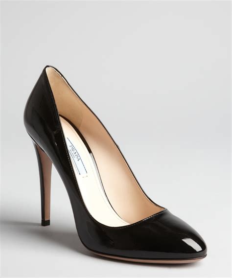 black prada pumps|prada chunky heel pumps.